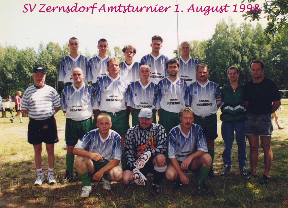 1998: 1. Männermannschaft beim Amtsturnier